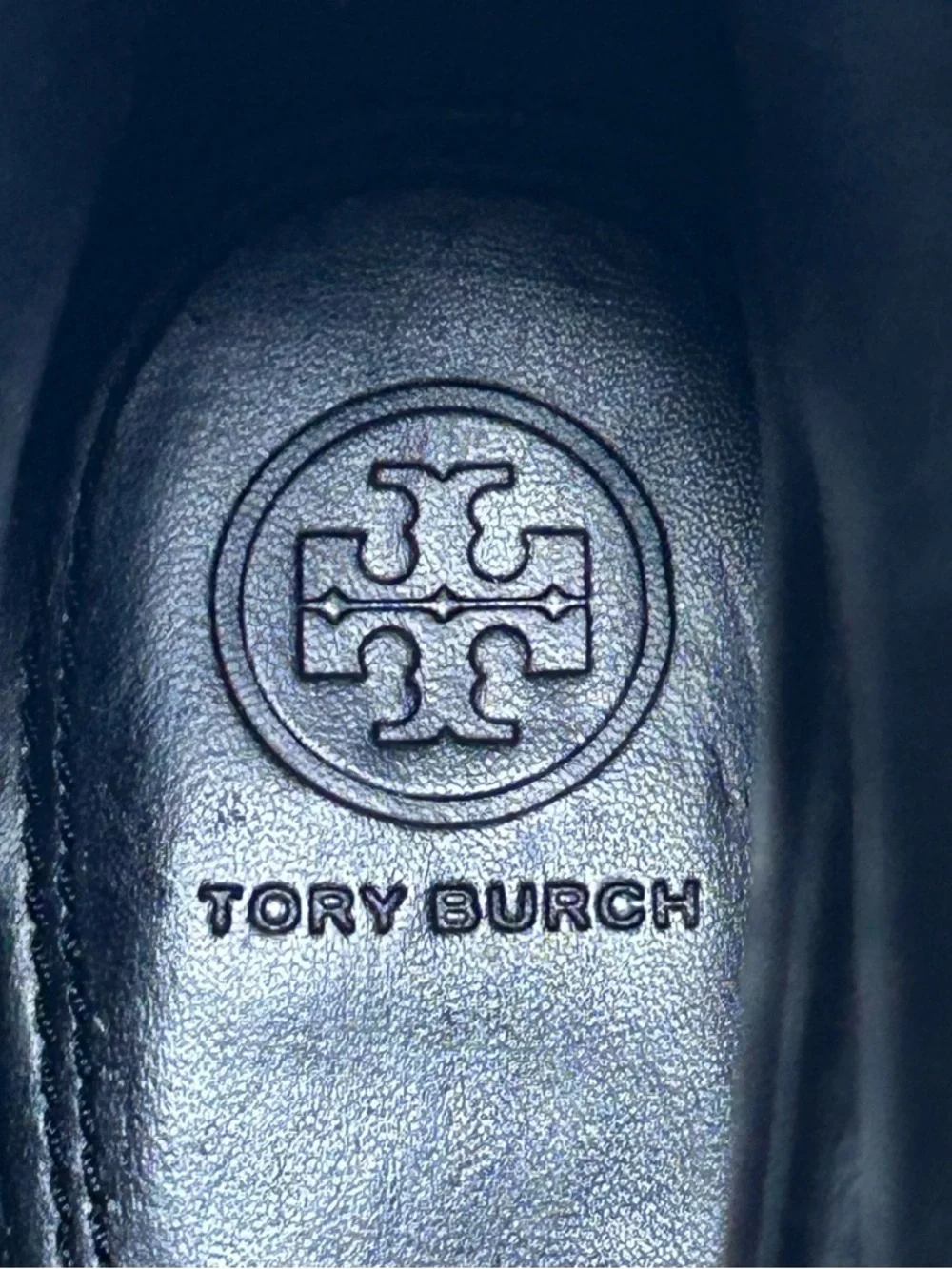 Tory Burch Gemini Suede Ankle Boots Size 7 US Black Gold Logo Luxury Minimalist